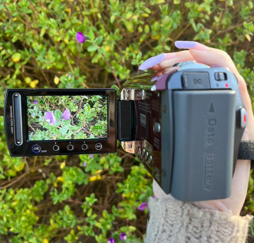 Red JVC Everio HDD Camcorder