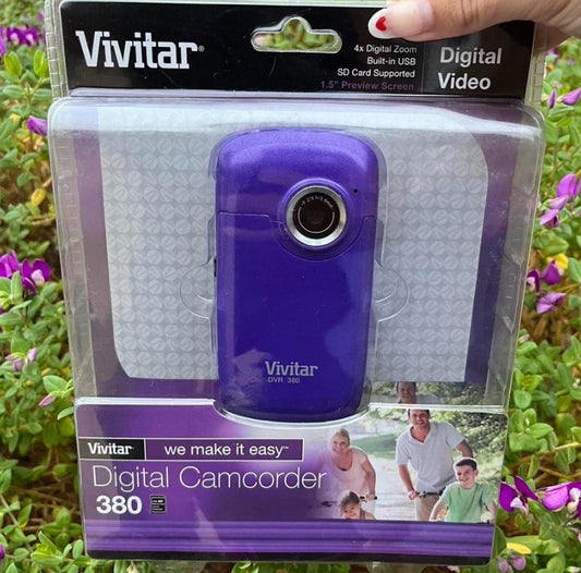 Purple Vivitar DVR 380